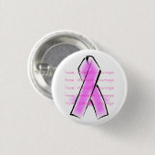 Badge Rond 2,50 Cm Boutons roses de ruban (Devant & derrière)