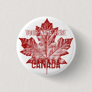 Badge Rond 2,50 Cm Boutons souvenir du Canada personnalisés Bouton Ca
