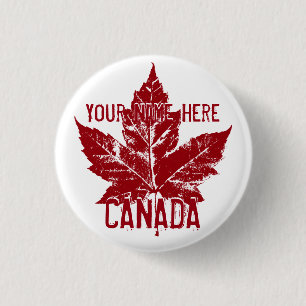 Badge Rond 2,50 Cm Boutons souvenir du Canada personnalisés Bouton Ca