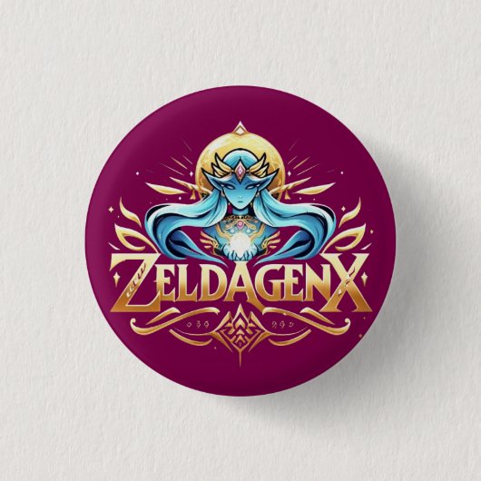 Badge Rond 2,50 Cm Boutons ZeldGenx (Devant)