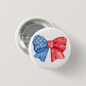 Badge Rond 2,50 Cm Bow patriotique (Devant & derrière)