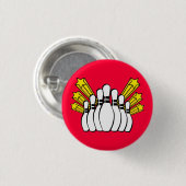 Badge Rond 2,50 Cm Bowling (Devant & derrière)