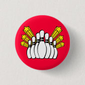 Badge Rond 2,50 Cm Bowling (Devant)
