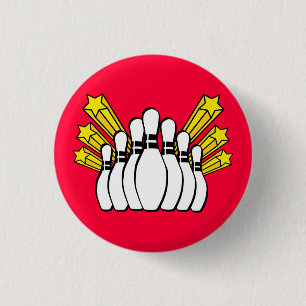 Badge Rond 2,50 Cm Bowling