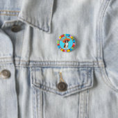 Badge Rond 2,50 Cm Boxe Fiesta (En situation)