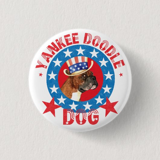 Badge Rond 2,50 Cm Boxe patriotique (Devant)