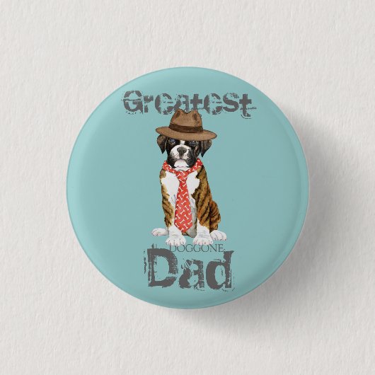 Badge Rond 2,50 Cm Boxer papa (Devant)