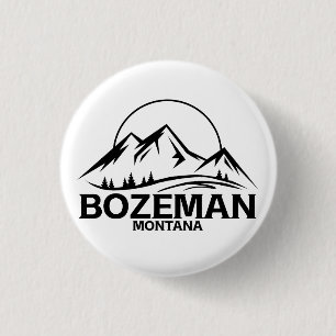 Badge Rond 2,50 Cm Bozeman, Montana