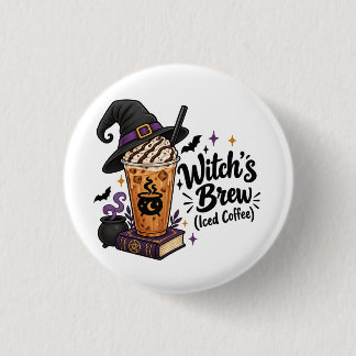 Badge Rond 2,50 Cm Brassin de sorcière (café glacé)