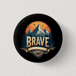 Badge Rond 2,50 Cm Brave Button Aventure Graphic Tee for Women Ado