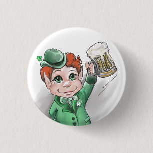Badge Rond 2,50 Cm Bravo irlandais ! Bouton Saint Patrick