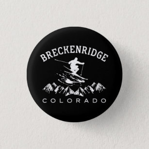 Badge Rond 2,50 Cm Breckenridge Colorado Vintage