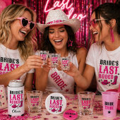 Badge Rond 2,50 Cm Bride’s Last Rodeo Western Bachelorette Party