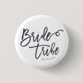 Badge Rond 2,50 Cm Bride Tribe Modern and Simple Handwritten (Devant)