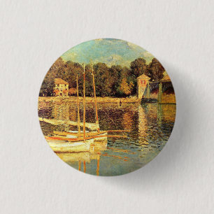 Badge Rond 2,50 Cm Bridge at Argenteuil Claude Monet