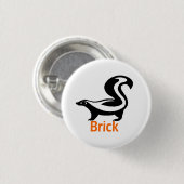 Badge Rond 2,50 Cm Brique Butten (Devant & derrière)