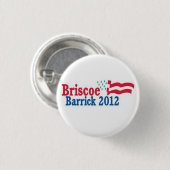 Badge Rond 2,50 Cm briscoe/barrick 2012 (Devant & derrière)