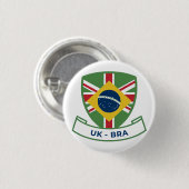 Badge Rond 2,50 Cm Britanno-brésilien (Devant & derrière)