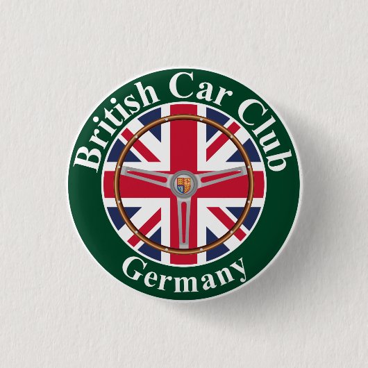 Badge Rond 2,50 Cm British Car (Devant)