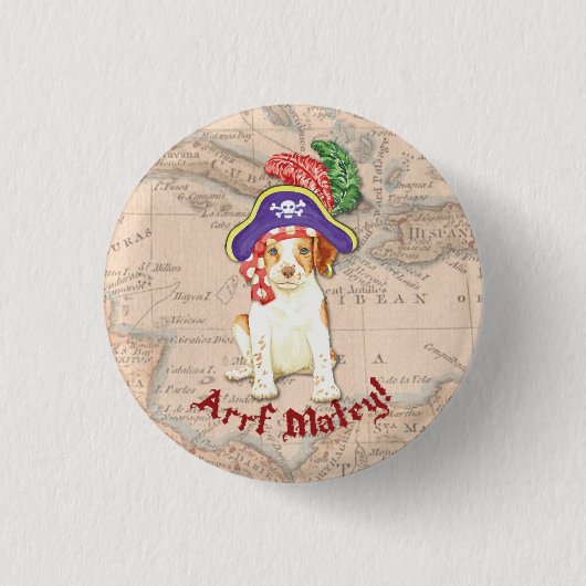 Badge Rond 2,50 Cm Brittany Pirate (Devant)