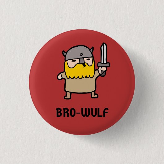 Badge Rond 2,50 Cm Bro-Wulf Button (Devant)