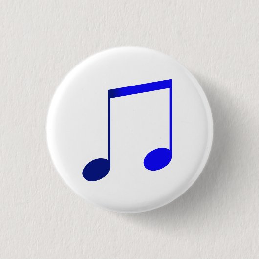 Badge Rond 2,50 Cm Broche (Button) Dupla Colcheia Azul (Devant)