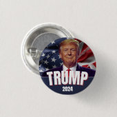 Badge Rond 2,50 Cm Broches du bouton Trump (Devant & derrière)