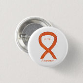 Badge Rond 2,50 Cm Brochure à ruban pour maladie pulmonaire obstructi (Devant & derrière)