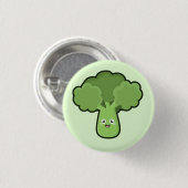 Badge Rond 2,50 Cm Brocoli de Kawaii (Devant & derrière)