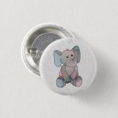 Badge Rond 2,50 Cm Broderie éléphant (Devant & derrière)