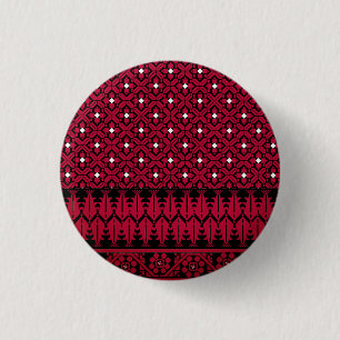 Badge Rond 2,50 Cm Broderie palestinienne modèle imprimé Tatreez