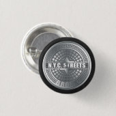 Badge Rond 2,50 Cm Bronx de couverture de trou (Devant & derrière)