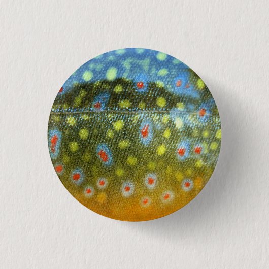 Badge Rond 2,50 Cm Brook Trout (Devant)