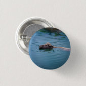 Badge Rond 2,50 Cm Buffalo d'eau de natation (Devant & derrière)