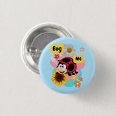 Badge Rond 2,50 Cm Bug Me : Ladybug (Devant & derrière)