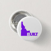 Badge Rond 2,50 Cm Built d'Idaho (Devant & derrière)
