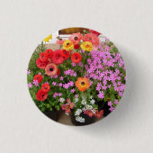 Badge Rond 2,50 Cm Bulbes de printemps Rannunculus fleurs fleurs (Devant)