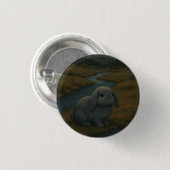 Badge Rond 2,50 Cm Bunny de nuit (Devant & derrière)