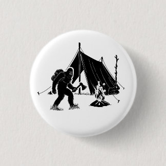 Badge Rond 2,50 Cm Bushcraft Adventure Camping Bigfoot