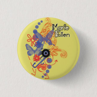 Badge Rond 2,50 Cm butterflys