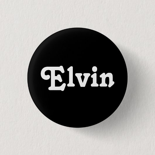 Badge Rond 2,50 Cm Button Elvin (Devant)