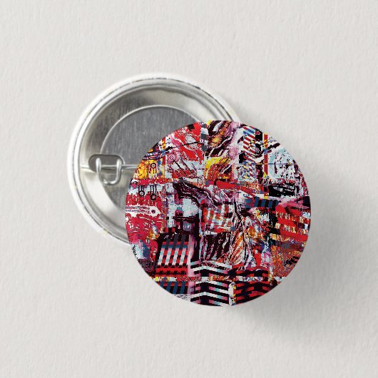 Badge Rond 2,50 Cm Button – Fragmented Pulse (Devant & derrière)