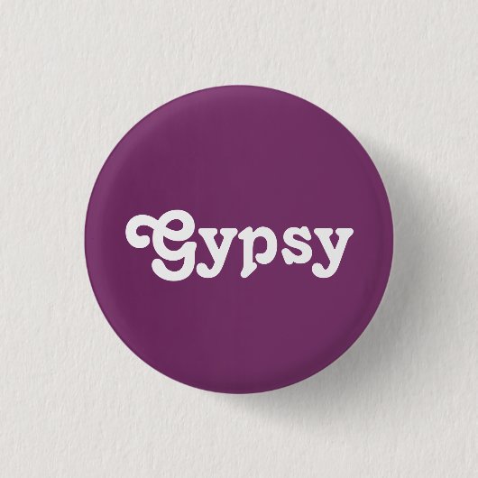 Badge Rond 2,50 Cm Button Gypsy (Devant)