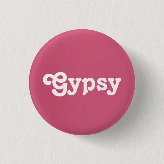 Badge Rond 2,50 Cm Button Gypsy (Devant)