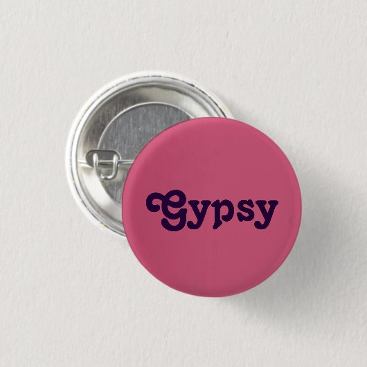 Badge Rond 2,50 Cm Button Gypsy (Devant & derrière)
