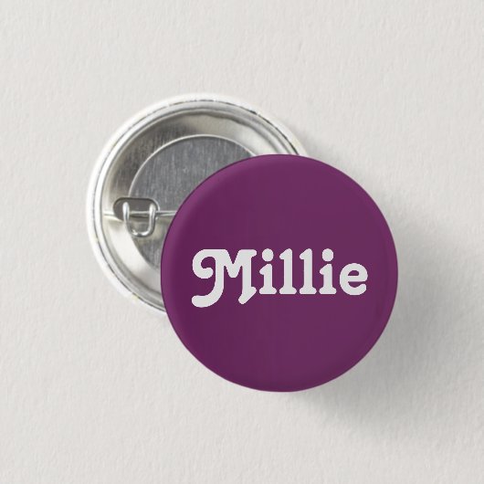 Badge Rond 2,50 Cm Button Millie (Devant & derrière)