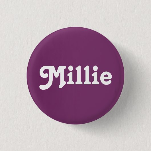 Badge Rond 2,50 Cm Button Millie (Devant)