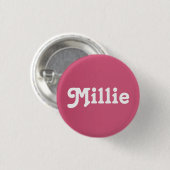 Badge Rond 2,50 Cm Button Millie (Devant & derrière)