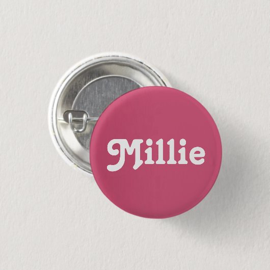 Badge Rond 2,50 Cm Button Millie (Devant & derrière)