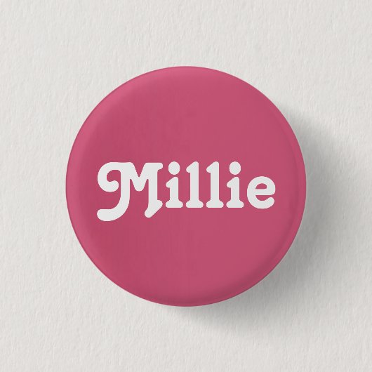 Badge Rond 2,50 Cm Button Millie (Devant)